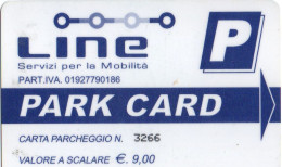 CARTE STATIONNEMENT BANDE MAGNETIQUE PARKING LINE PARK CARD...  ITALIE - Otros & Sin Clasificación