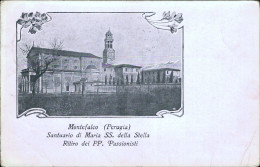 Cs177  Cartolina Montefalco Santuario Di Maria Ritiro Padri Passionisti Perugia - Perugia