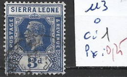 SIERRA LEONE 113 Oblitéré Côte 1 € - Sierra Leona (...-1960)