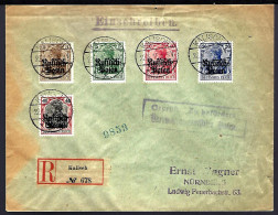 RECOMMANDÉ DE KALISCH - N° 678 - 1916 RÜSSICH POLEN / GEN. GOUV.  CENSURE - ZENSUR -  - Occupation 1914-18