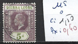 SIERRA LEONE 115 Oblitéré Côte 1.50 € - Sierra Leona (...-1960)