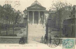 93 - Saint Denis - La Justice De Paix - Animée - CPA - Oblitération Ronde De 1904 - Voir Scans Recto-Verso - Saint Denis