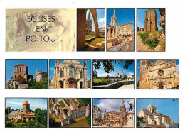 86 - Poitou - Eglises En Poitou - Multivues - CPM - Voir Scans Recto-Verso - Autres & Non Classés