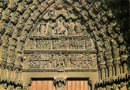 80 - Amiens - La Cathédrale Notre Dame - Tympan Du Jugement Dernier - Portail Central - Art Religieux - Carte Neuve - CP - Amiens