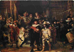Art - Peinture - Rembrandt Van Rijn - La Ronde De Nuit - CPM - Voir Scans Recto-Verso - Peintures & Tableaux