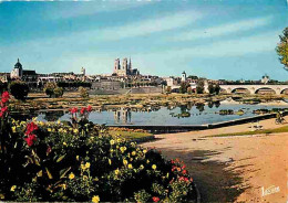 45 - Orléans - Les Bords De La Loire - Au Centre La Cathédrale Sainte Croix - Flamme Postale - CPM - Voir Scans Recto-Ve - Orleans