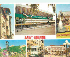 42 - Saint-Etienne - Multivues - Stade Geoffroy Guichard - Tramway - Flamme Postale - CPM - Voir Scans Recto-Verso - Saint Etienne