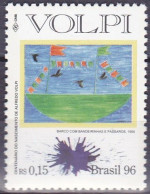 T.-P. Neuf** - Centenaire De La Naissance D'Alfredo Volpi   Bateau Avec Drapeaux Et Oiseaux - 2268 (Yvert) - Brésil 1996 - Ungebraucht