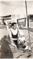 Photo Vintage Paris Snap Shop -homme Men Enfant Child Plage Beach  - Lieux