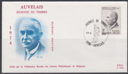 Belgique FDC 1974 1713 Journée Du Timbre Postes Hubert Krains Auvelais - 1971-1980