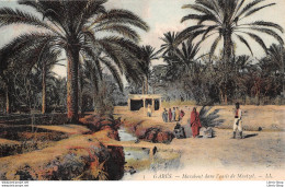 TUNISIE / GABÈS CPA ±1910 MARABOUT DANS L'OASIS DE MENTZEL ▬ ÉDIT. LL N°3 - Tunisie