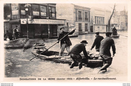 ALFORTVILLE (94) - Carte-Photo - Inondations De La Seine Janvier 2010 - Le Ravitaillement - Alfortville