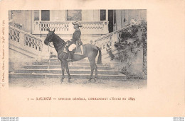 SAUMUR (49) - Officier Général Commandant L'École Cavalerie Militaire En 1899 - Charier éditeur, Saumur Cpr - Saumur