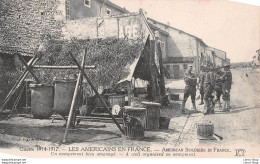 WW1 - Guerre 1914-1917 - Les Américains En France - Un Campement Bien Aménagé - Éd. ND CPA - Guerre 1914-18