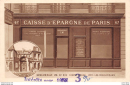Caisse D'Épargne De Paris - Succursale Im. 67 Rue Ernest Renan ISSY-les-MOULINAUX (92) - 1951 Cpsm - Issy Les Moulineaux