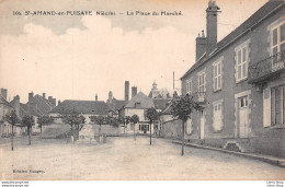 SAINT-AMAND-EN-PUISAYE (58) - La Place De Marché En 1937 - Édition Gaugey - Cpa - Saint-Amand-en-Puisaye
