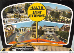 Halte Saint-Étienne (42) - Hotel De Ville - Beaux-Arts - Fourneyron - Jean-Jaurès - Baure, Éditeur - 1968 Cpsm - Saint Etienne