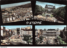 Saint-Étienne (42) - Vue Générale, La Préfecture, Place Du Peuple, Place De L'hotel De Ville - Éditions C.A.P 1964 Cpsm - Saint Etienne