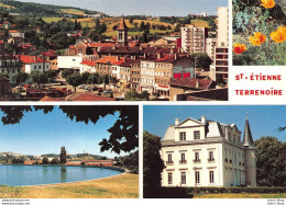 Terrenoire (42) - Vue Générale - Bassin De Janon - Château De La Perrotière - Éd. De La Morlandière 1987 Cpm - Saint Etienne