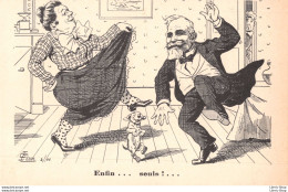 Le Président Emile Loubet à La Fin De Son Septennat Le 18 Février 1906 - Illustrateur G. LION - 1906 CPA - Satirisch