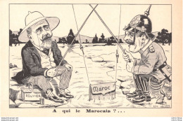POITIQUE SATIRIQUE - Crise Marocaine - Maurice Rouvier Et L'empereur Guillaume II  - Illustrateur G. LION - 1906 CPA - Satirische