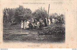 Mamers ( 72 ) Catastrophe Du 7 Juin 1904 - Transport D'un Noyé - Gautier Et Grignon, éditeurs Cpa - Mamers