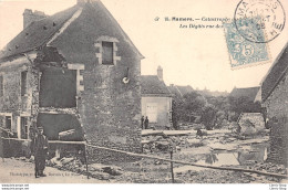 Catastrophe Du 7 Juin 1904 - Les Dégâts Rue Des Ormeaux - Phototypie Et Coll. J. Bouveret - Cpa - Mamers