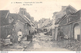 Catastrophe Du 7 Juin 1904 - Rue Cinq Ans - Soldat Du 115ème R.I - Phototypie Et Coll. J. Bouveret Cpa - Mamers
