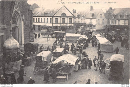 Crèvecœur-le-Grand (60) - Le Puits Et Le Marché En 1904 CPA - Crevecoeur Le Grand