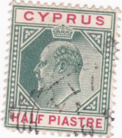 CYPRUS KEVII ZII ZYII A  SQUARE CIRCLE RURAL POSTMARK - Cipro (...-1960)