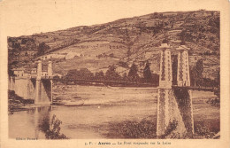 Aurec Sur Loire (43) - Le Pont Suspendu Sur La Loire - (5. P - Édition Poinard) - Cpa 1925 ~ - Autres & Non Classés