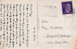 1942  Germania Cartolina Con ANNULLO MECCANICO Come Da Scansione - Verano 1948: Londres