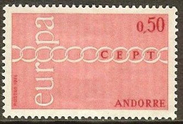 ANDORRE FRANCAIS N°212* - Cote 20.00 € - Nuevos