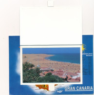 Leporello CPA Gran Canaria Kanarische Inseln, Strandpanorama - Other & Unclassified