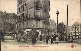 CPA Paris XI, Avenue De La République - Autres & Non Classés