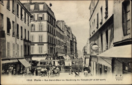 CPA Paris XI., Rue Saint Maur In Faubourg Du Temple - Autres & Non Classés