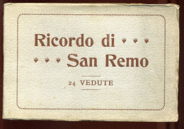SAN REMO (ITALIE) - CARNET DE 24 VUES - EDITEUR BRUNNER &C COMO - FORMAT 16.5 X 11 CM - Unclassified