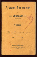 VENDOME (LOIRE-ET-CHER) - LIVRET EPARGNE VENDOMOISE 1912 - BANQUE - Ohne Zuordnung