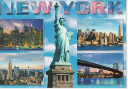 New York - Statue Of Liberty & Multiple Scenes - Mehransichten, Panoramakarten