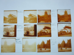 PLAQUES DE VERRE - PHOTOS STEREOSCOPIQUES-45 X 107- EXPOSITION 1931 Lot De 9 (boite 4) - Diapositivas De Vidrio