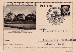 1939  Germania INTERO POSTALE CON ANNULLO SPECIALE FIGURATO SALONE AUTOMOBILISTICO BERLINO - Automovilismo