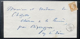 N°13 10c BISTRE NAPOLEON / SAMER PAS DE CALAIS POUR LA CANIERE / 30 JUIL 1862 / LSC / ARCHIVE DE CHAZELLES PC 2796 IND12 - 1849-1876: Période Classique