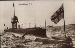 CPA Sous Marin E9, 89, Britisches U Boot, Unterseeboot, HMS, Royal Navy - Autres & Non Classés