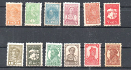 Russia 1929 Old Set Definitive Stamps (Michel 365/73+375/77) MLH - Nuevos