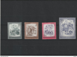 AUTRICHE 1975 Série Courante, Paysages Yvert 1303-1306 NEUF** MNH Cote 15 Euros - Neufs