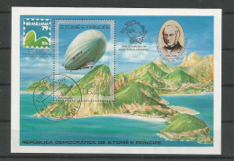 St Tome E Principe 1980 Airship History S/S Zeppelin  (0) - Sao Tome And Principe