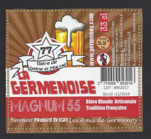 Etiquette De Bière Blonde - La Germenoise -  Brasserie D'Emerainville  (77) - Beer