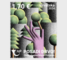 Croatia 2024 Campaign Against Climate Change - Plant A Tree! Stamp 1v MNH - Croatia
