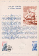 1975 FRANCE Document De La Poste Voilier Fregate N° 1862 - Documentos Del Correo