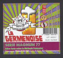 Etiquette De Bière Forte - La Germenoise -  Brasserie D'Emerainville  (77) - Birra